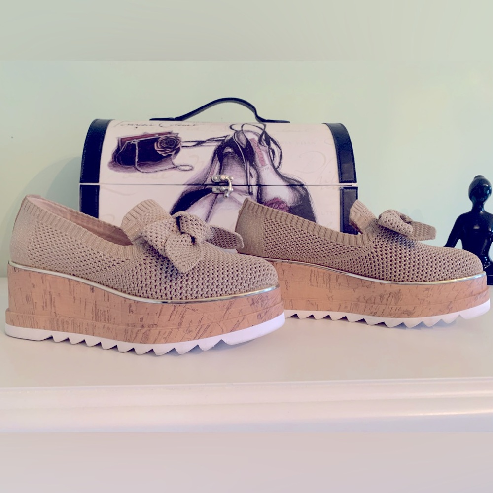 Wishbone (Browns) Platform Textile Shoes